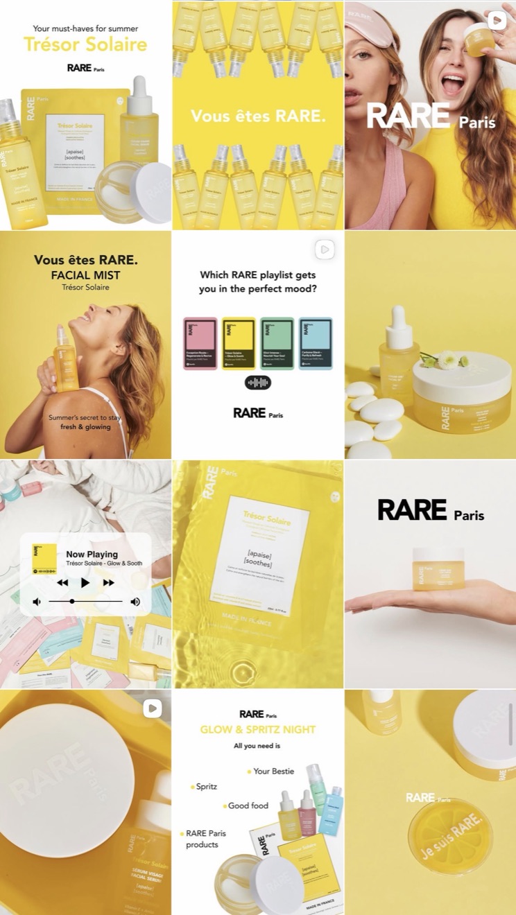 Feed Instagram Rare Paris