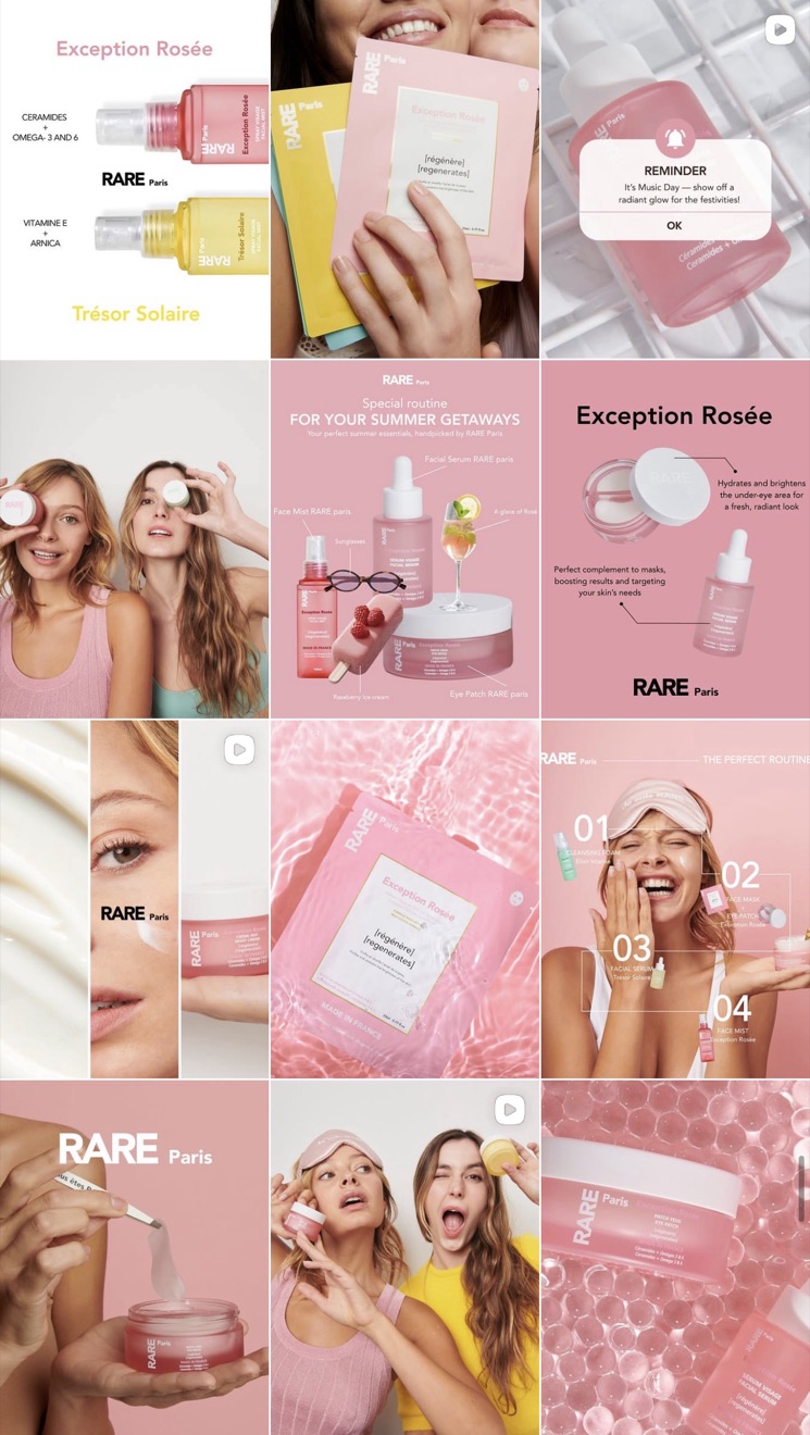 Feed Instagram Rare Paris